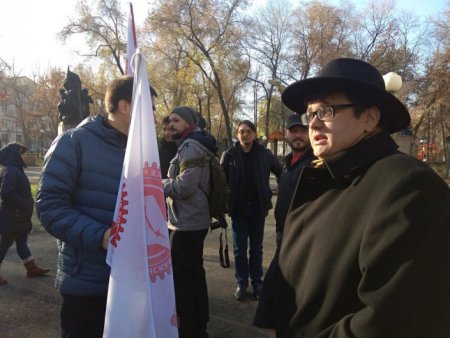 Митинг за трудовые права состоялся в Алматы