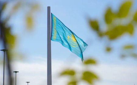 Шымкентте ең биік ту 100 метрлік биікке көтерілді