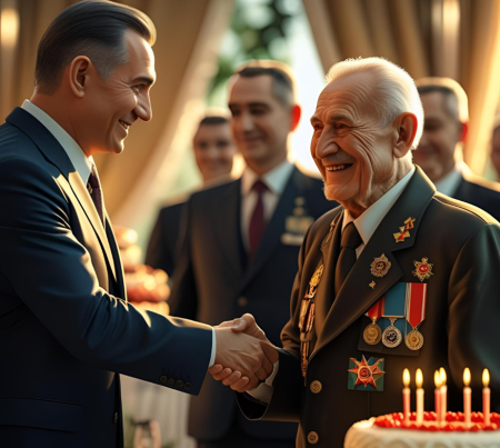 Түркістанда ғасыр жасаған ардагерге құрмет