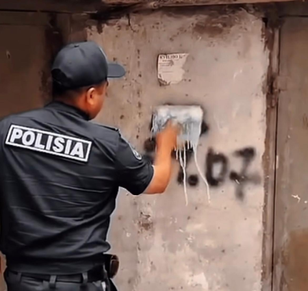 Против наркотиков: в Шымкенте продолжается борьба с граффити-рекламой запрещённых веществ