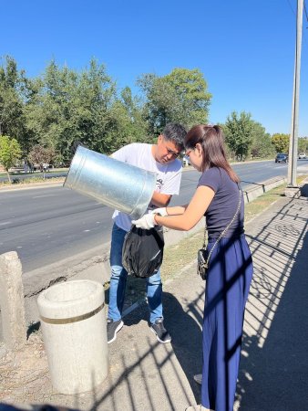 Шымкентте «Таза Қазақстан» акциясы аясында жалпықалалық сенбілік өтті