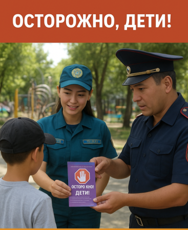 Балалар қауіпсіздігі – басты назарда: Шымкентте «Абайлаңыз балалар» акциясы өтті