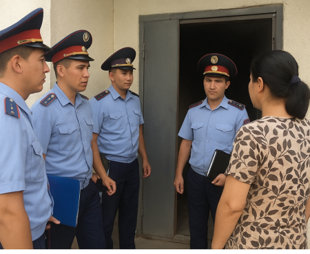 Шымкенттік полицейлер тұрмыстық зорлық-зомбылық профилактикасы аясында рейд өткізді