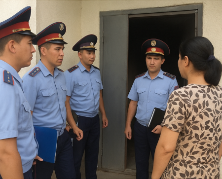 В Шымкенте полицейские провели рейд по проверке граждан, состоящих на профилактическом учете