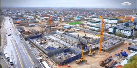 АЙМАҚ БАСШЫСЫ «ҚЫЗЫЛОРДА АРЕНА» КӨПФУНКЦИОНАЛДЫ СПОРТ КЕШЕНІНІҢ ҚҰРЫЛЫС БАРЫСЫН КӨРДІ