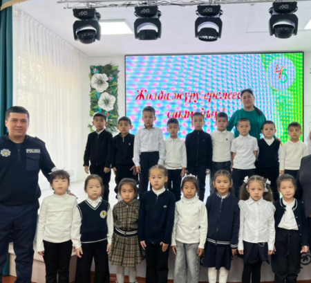 «Жол тәртібін білейік — есен-аман жүрейік»: №45 мектеп-гимназиясында профилактикалық кездесу