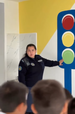 Жасөспірімдер арасындағы құқықбұзушылықтың алдын алу және жол қауіпсіздігі тақырыбында М.Жұмабаев атындағы №39 жалпы орта білім беретін мектебінде кездесу