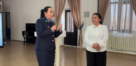 Шымкентте дарынды оқушылармен қауіпсіздік мәдениетін қалыптастыруға арналған кездесу өткізілді