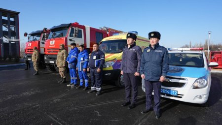 В ШЫМКЕНТЕ ОТКРЫТЫ ПЕРВЫЕ В РЕСПУБЛИКЕ УНИВЕРСАЛЬНЫЕ КОМПЛЕКСЫ ЭКСТРЕННЫХ СЛУЖБ