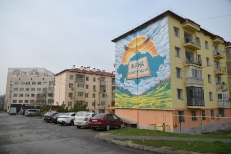 ШЫМКЕНТТЕ ЖАҢА КОНСТИТУЦИЯНЫ ҚОЛДАУҒА АРНАЛҒАН МУРАЛ САЛЫНДЫ