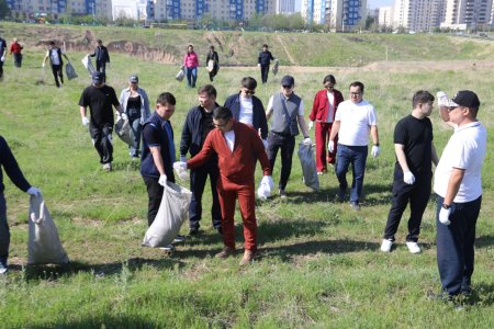 Қаратау ауданында «Таза Қазақстан» бағдарламасы аясындағы тазалық шарасы өтті