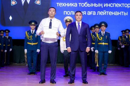 В Шымкенте торжественно отметили День казахстанской полиции